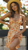 MIDI Mauve Wrap Dress Women's Floral V-neck Dress