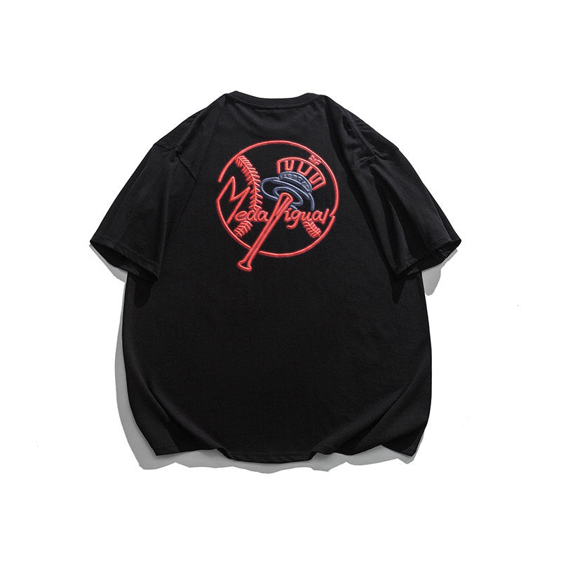 Men T Shitrs Dot Three-Dimensional Printed Round Neck