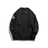 Man Fall Outfis Autumn Letters Printed Crew Neck Sweatshirt Casual Top Men