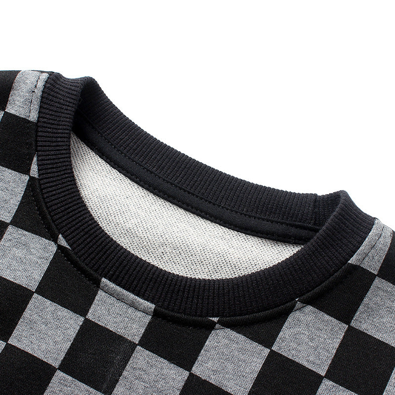 Children Long Sleeve Shirts Autumn Boys' Long-Sleeved Sweater Printed Sweater