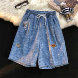 Men Denim Shorts Men's Summer