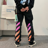 Off White Pants Loose Casual Trousers Men'S And Women'S Sports Sweater