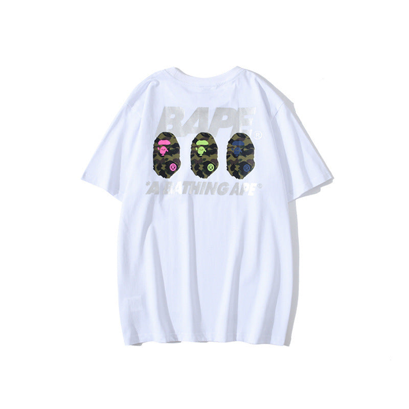 Bathing Ape T Shirt Summer Summer Camping Short Sleeve T-shirt