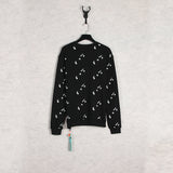 Off White Sweatshirts Round Neck Terry Sweater Ow Men'S And Women'S Casual Loose