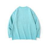 Men Sweater Cartoon Bear Embroidery Knitwear Men's Street Fashion Loose