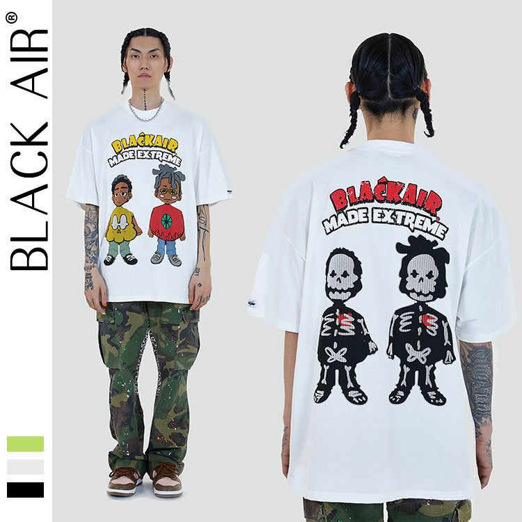 Y2g Shirts for Boys Spring and Summer Men's and Women's Short-Sleeved T-shirt