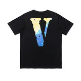 Vlone Mexico Shirt Men'S Casual Loose Large Size Short Sleeve Men And Women