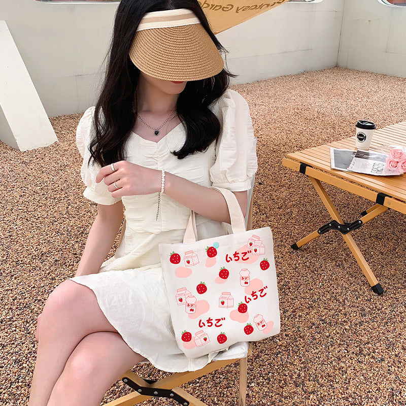 Strawberry Bags Handbag Cartoon Cloth Bag