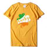 Valentine 'S Day T Shirt Large Size T-shirt Men 'S And Women 'S Short Sleeve Lucky Printed Summer