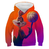 Children Hoodie Space Jam  Jordan Anime Personality Children's Sweater