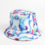 Bucket Hat Fishing Cap Cotton Print Fisherman Hat Printing Pattern Bucket Hat Male and Female Households