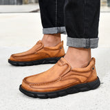 Men's Loafers Relaxedfit Slipon Loafer Men Shoes Men's Shoes Outdoor Soft Bottom plus Size Casual Leather Shoes Business Comfortable Shoes