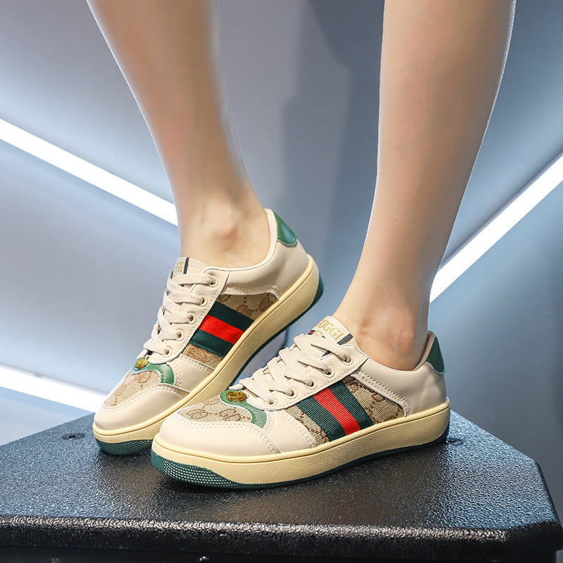 Screener Leather Sneakers Retro Men's and Women's Casual Sports Flat Shoes Color Matching Golden Goose Shoes Summer