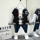 Toddler Boys Jackets Children's Baseball Uniform Coat Spring and Autumn