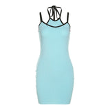 Music Festivals Rave Outfits Dress Summer Women's Fashion Sexy Backless Slim Fit Dress