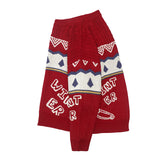 Men Sweater Letter Jacquard Color Matching Knitted Sweater Men's round Neck Sweater