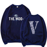 Vlone Sweatshirts Round Neck Sweater Printed Men'S And Women'S Loose