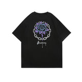 Men T Shitrs Flowers Print Printing