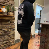 Revenge Hoodie Hip Hop Rock Skull Printed Hoodie Hoodie