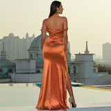Skin Tight Long Dresses Pure Summer Short-Sleeved Dress Solid Color Slim Dress
