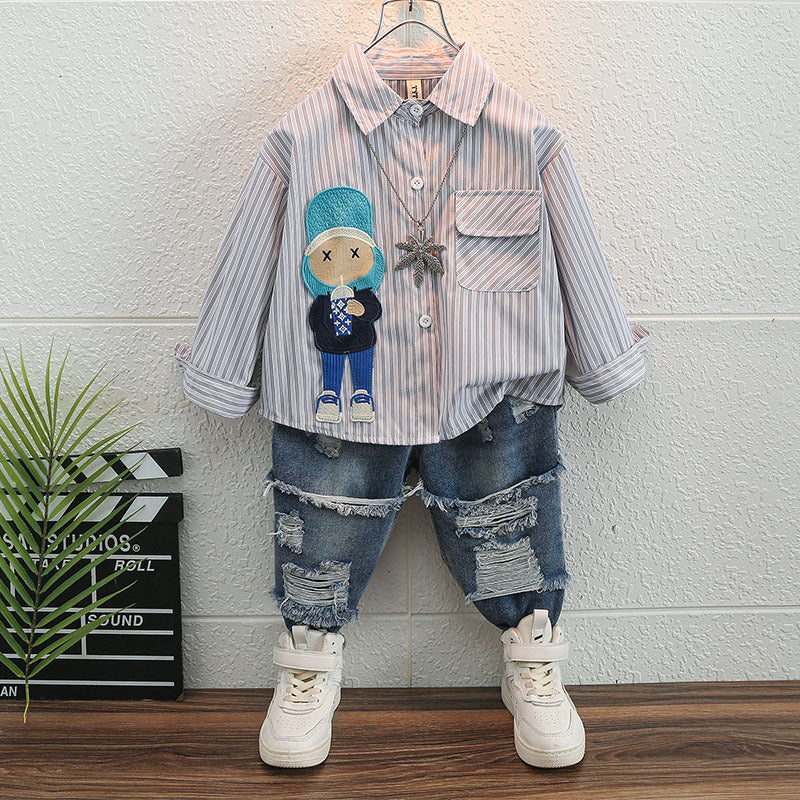 Toddler Boys Sweater Boys Autumn Clothing Shirt Outfit Autumn Clothes