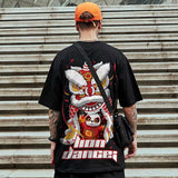 Men T-Shirts Loose Printed Half Sleeve