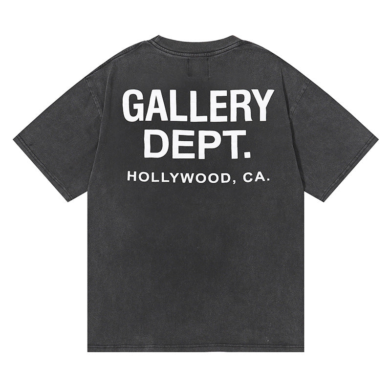 Gallery Dept T Shitrs Vintage Printed Letter Short Sleeve T-shirt