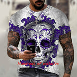 Skull T Shirt Summer Hot Men's 3D Skull Printed T-shirt