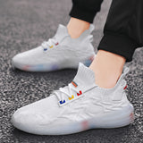 designer Sneaker Shoes Summer Breathable Casual Fashion Sports Solid Color Men's Shoes