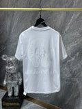 CHH Chrome Hearts T Shirts Cross Sanskrit Flocking Short Sleeve T-shirt