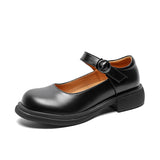 Mary Jane Shoes Autumn And Winter Style Black Jk Uniform Shoes Women