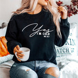 Yes I M Cold Sweatshirts Leisure Long Sleeve Crew Neck Sweater