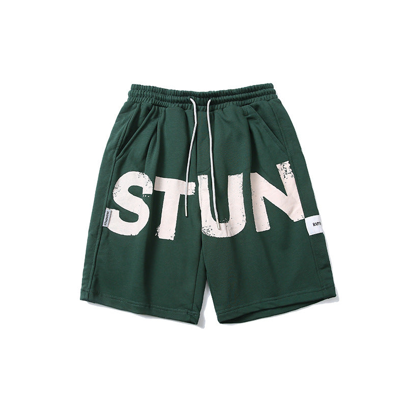 Men Shorts Summer Men's Large Letter Printed Shorts Casual Sports Pants
