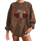 Valentine's Day T Shirt Wish Sweaters Women's Clothing Heart Printing Fleece Sweater Female