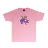 Ice Cream Running Dog T Shirt Loose Printed Audio Rap T-shirt