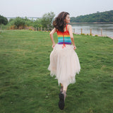 Coachella Music Festival Outfits Autumn/Winter Tulle Skirt Spring/Summer Long Dress