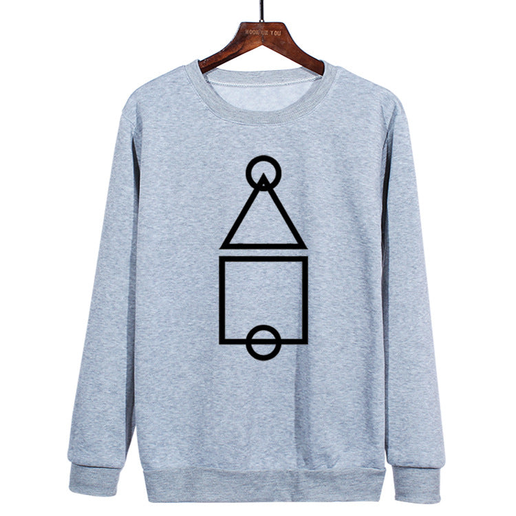 Squid Game Costume Printed Adult round Neck Sweater