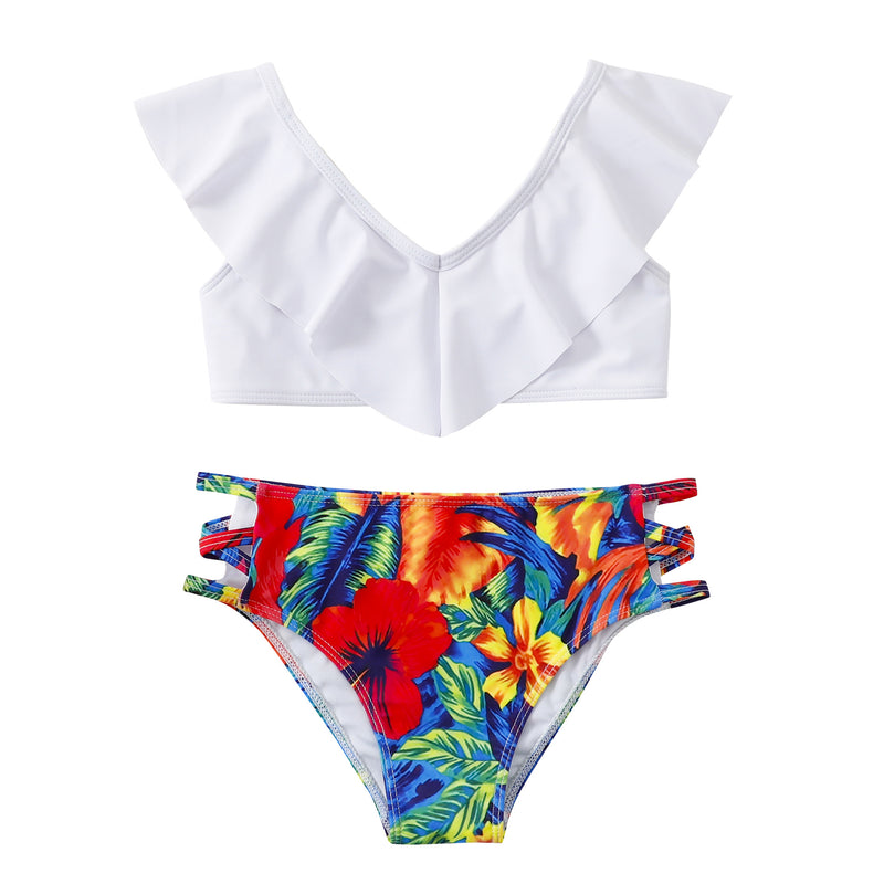 Children Swimsuit Children's Swimsuit Cute Solid Color Printing