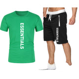 Fog Fear Of God T Shirt & Shorts 2 Piece Set Loose T-Shirt Cotton Men'S Casual Male