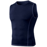 Moisture Wicking Tank Top Sports Vest round Neck Tight
