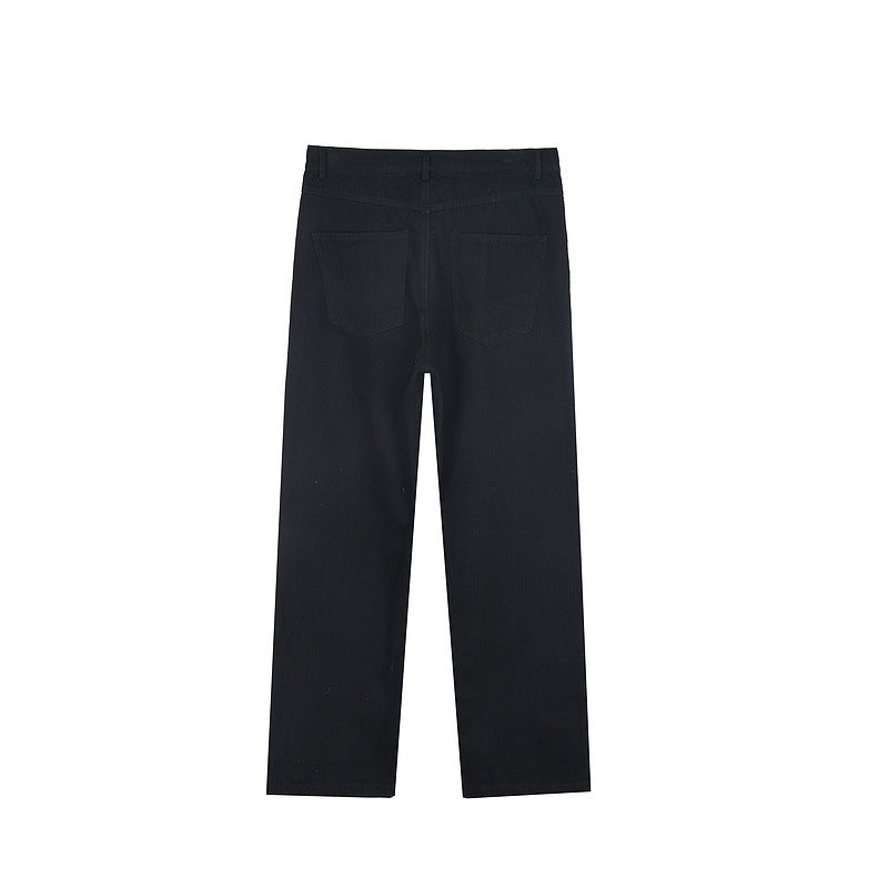 Man Fall Outfits Graffiti Straight Jeans Hip Hop Trousers
