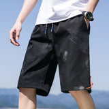 Men's White Shorts Summer Men's Casual Shorts Men's Casual Loose