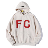 Kanye West Sunday Service Hoodie Fog Fg Three-Dimensional Flocking Fleece Hoodie