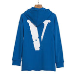 Vlone Hoodie Men'S Personality Flow Figure Hooded Sweater Jacket