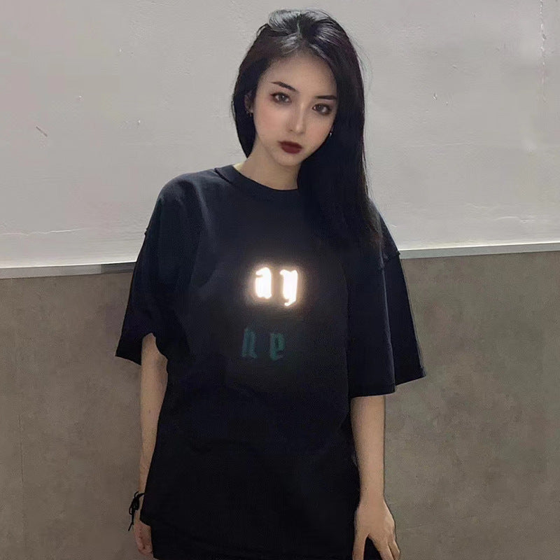 Askyurself T Shirt Short Sleeve Worn Looking Washed-out T-shirt Men and Women