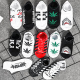 Off White Socks Short Socks Men's and Women's Basketball Sports Ankle Socks Hip Hop Socks