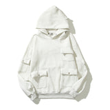 Kanye West Sunday Service Hoodie Vintage Fleece-Lined Hooded Multi-Pocket Thickened Hoodie