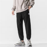 Man Fall Outfis Autumn Retro Ankle Banded Working Pants Men's Loose All-Matching Wide Leg Casual Pants