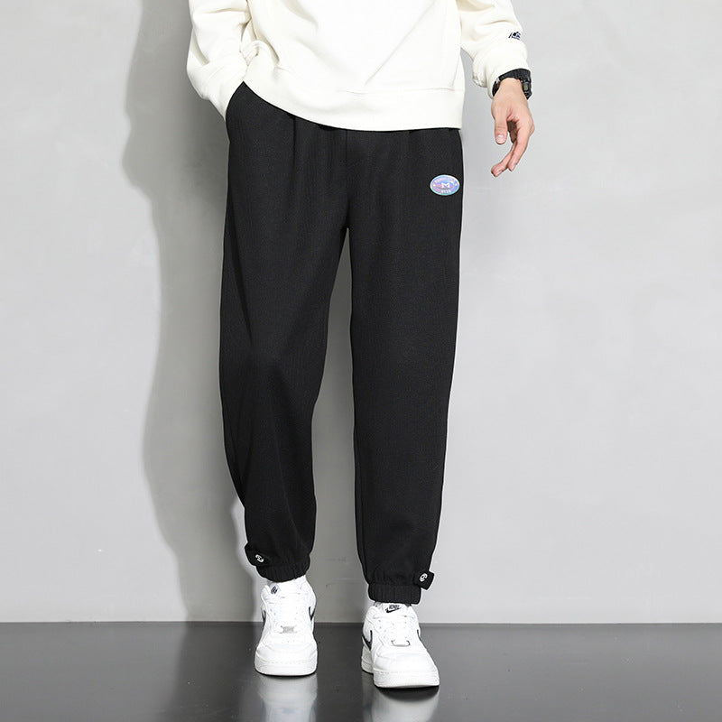 Grey Sweatpants Men's Spring and Autumn Sweatpants Loose Casual Trousers