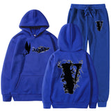 Vlone T Shirts & Shorts 2 Piece Set Sports Leisure Pullover Sweater Hooded